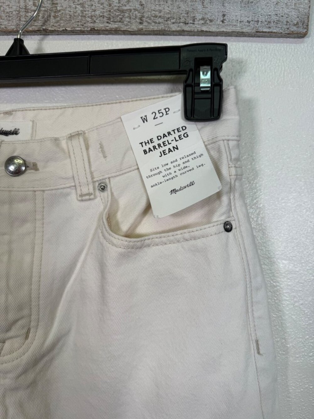 NWT Madewell Darted Barrel Leg Jeans Size 25 Petite Vintage Canvas Preppy Trendy - Picture 5 of 16